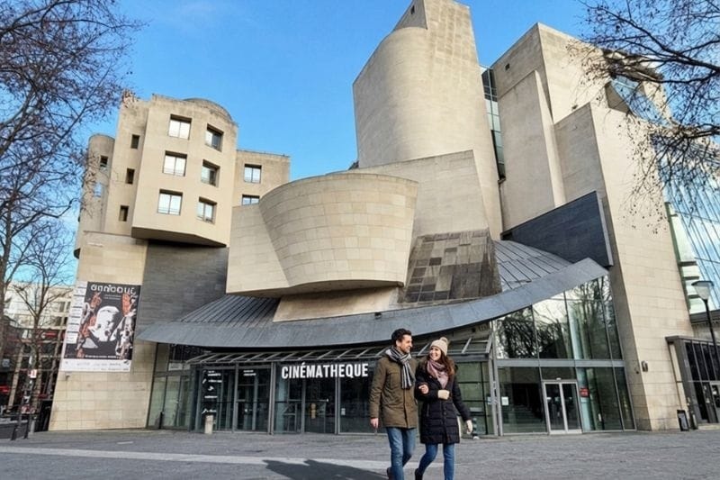 Frank Gehry's striking Cinémathèque Française building in Bercy, Paris